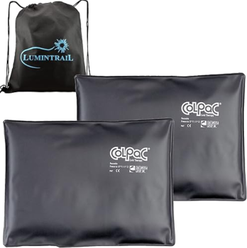 Chattanooga ColPac reusable gel ice pack in black polyurethane, 2-pack
