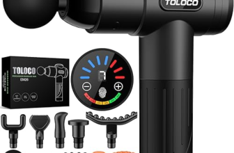TOLOCO massage gun with attachments for post-marathon recovery