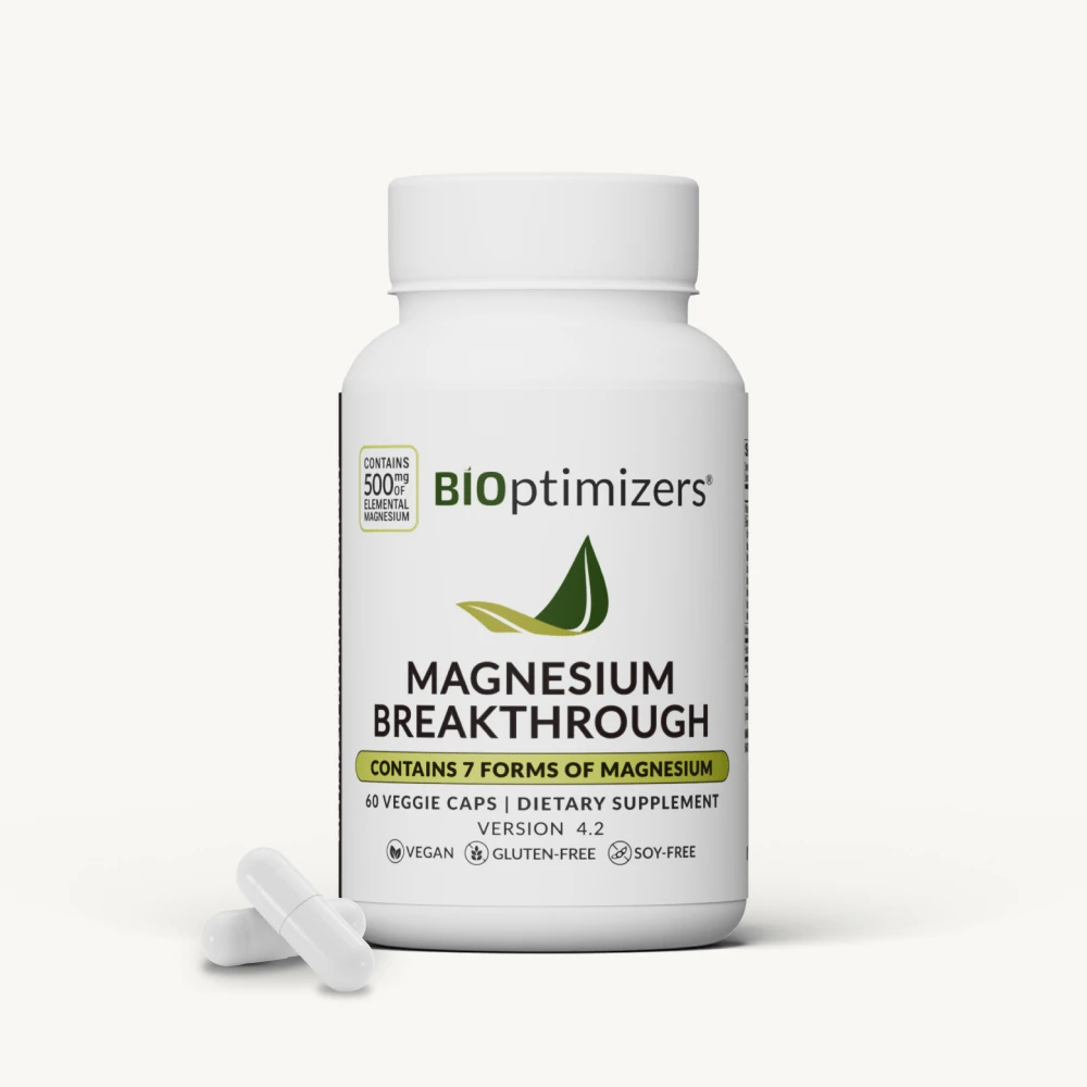BIOptimizers Magnesium Breakthrough supplement bottle with 60 capsules