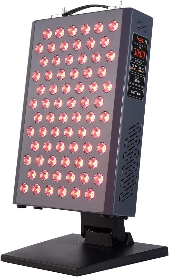 Hooga ULTRA360 Red Light Therapy Panel with 72 Quad Chip LEDs