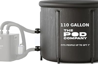 The Pod Company Ice Pod Pro inflatable cold plunge tub in gray