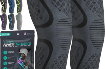 Modvel compression knee brace in black knit fabric