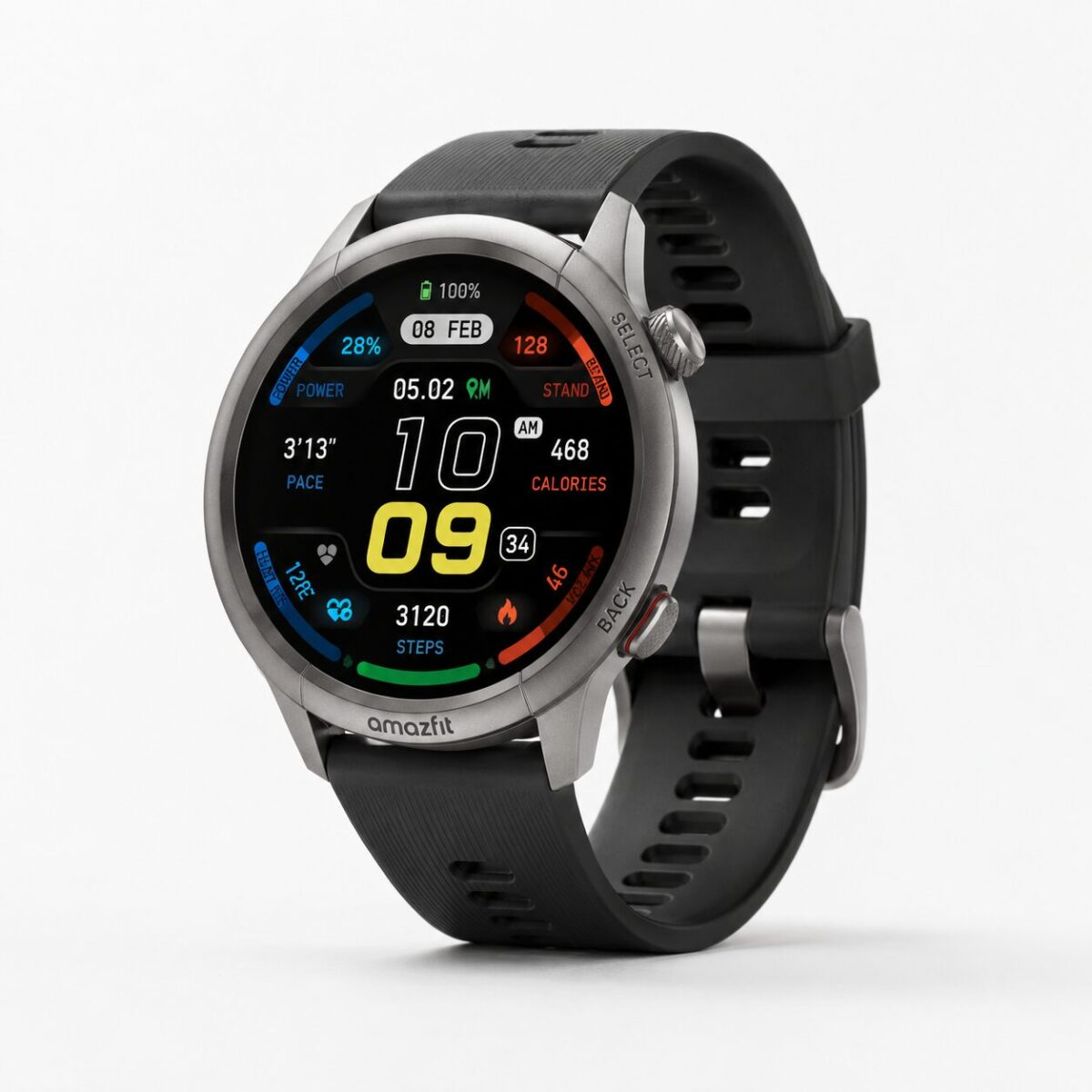 Amazfit Cheetah sport smartwatch on a white surface
