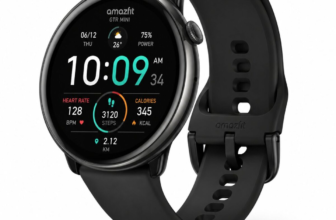 Amazfit GTR Mini smartwatch in black with AMOLED display