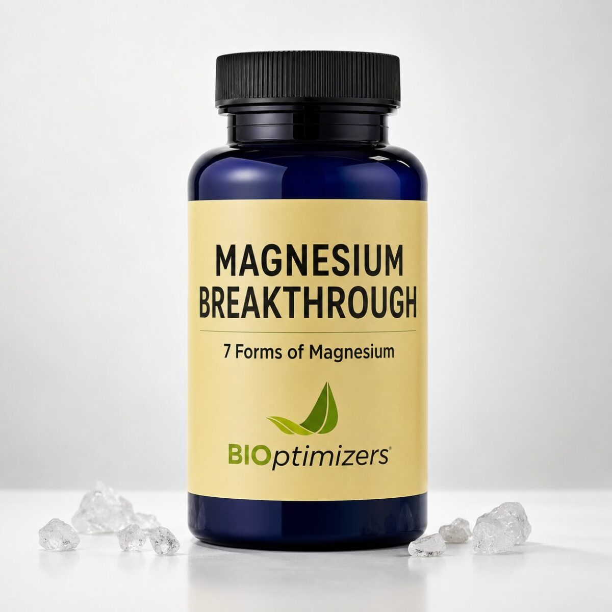 BIOptimizers Magnesium Breakthrough supplement bottle with 7 forms of magnesium
