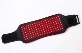 Bonodave red light therapy pad with LED grid in black