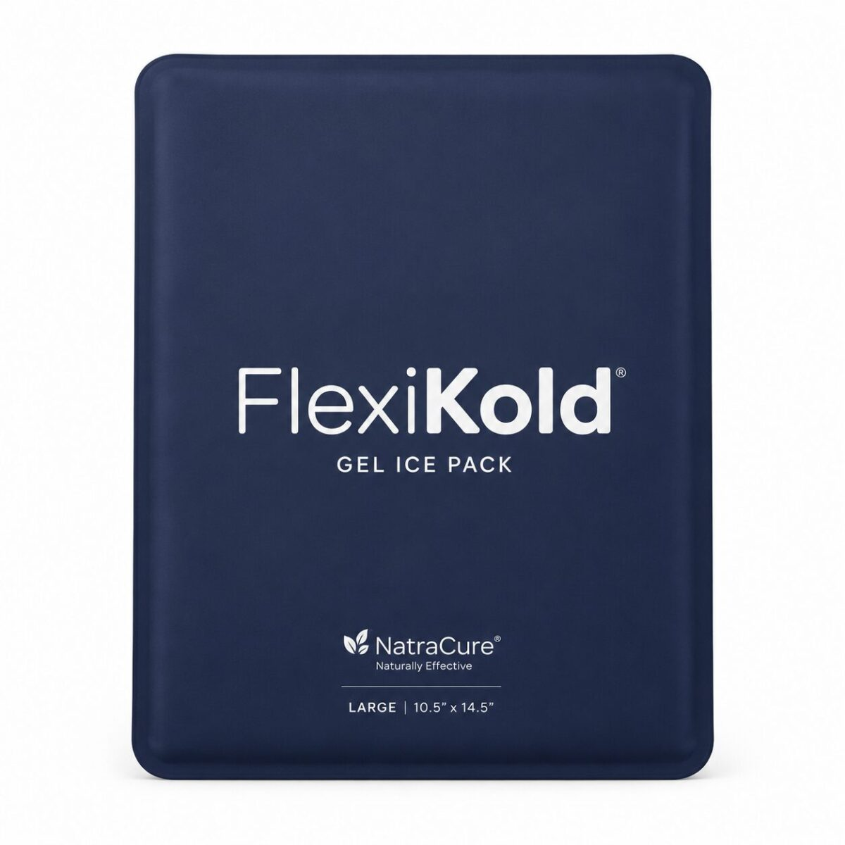 FlexiKold Gel Ice Pack in dark navy blue on white background