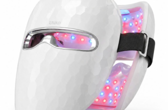 Ulike ReGlow cordless LED face mask with red and blue light therapy in white minimalist design