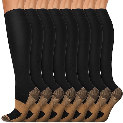 Copper compression socks 8 pairs