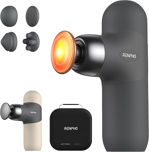 RENPHO mini thermal massage gun with heat