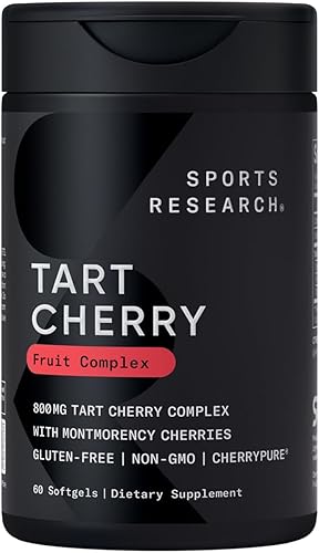 Tart cherry extract capsules bottle