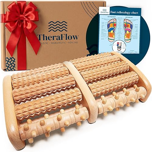 TheraFlow wooden foot roller for plantar fasciitis