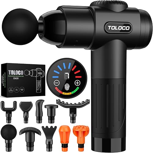 TOLOCO massage gun in black