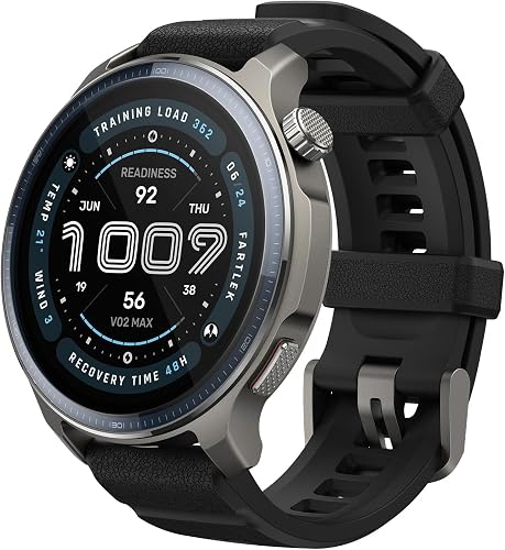 Amazfit Balance 2 smartwatch with black band