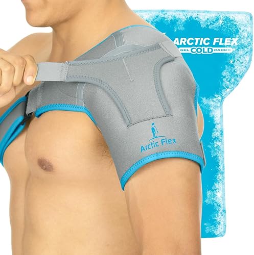 Arctic Flex shoulder ice pack wrap with gel insert and adjustable straps