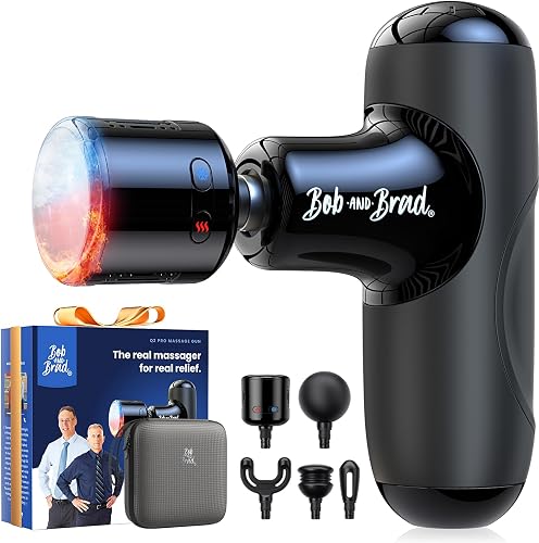 Bob and Brad Q2 Pro mini massage gun with heat and cold head