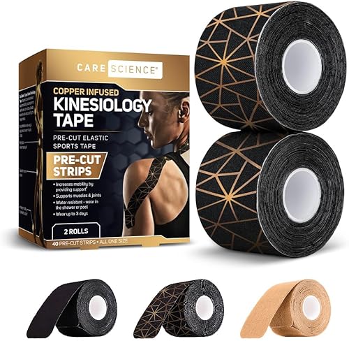 Care Science precut kinesiology tape strips