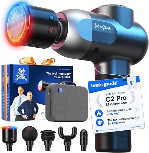 Bob and Brad C2 Pro massage gun with heat and cold therapy head