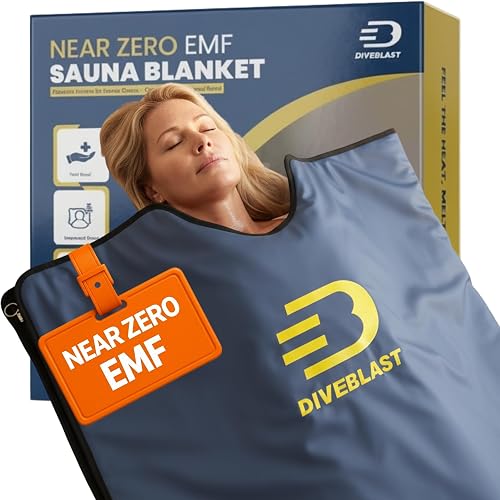 DIVEBLAST zero EMF sauna blanket in black