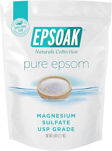 Epsoak epsom salt 5 pound resealable bag