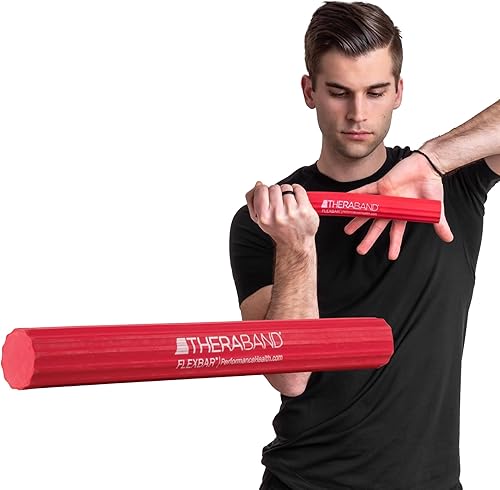 TheraBand FlexBar resistance bar in red