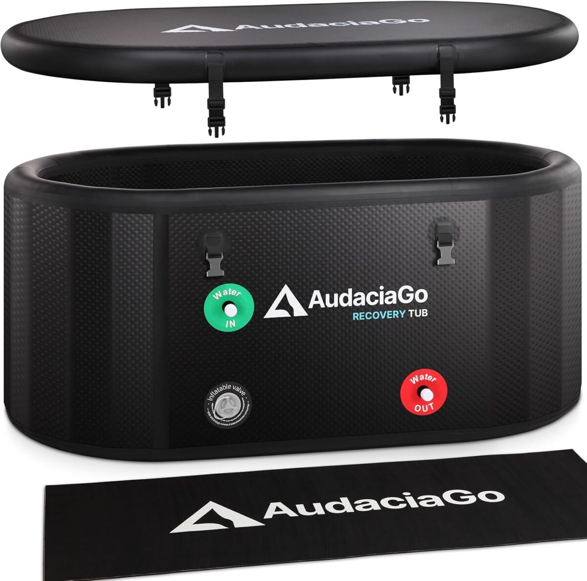 AudaciaGo XXL 216 gallon inflatable ice bath tub