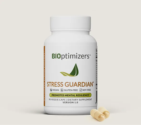 BIOptimizers Stress Guardian adaptogen bottle